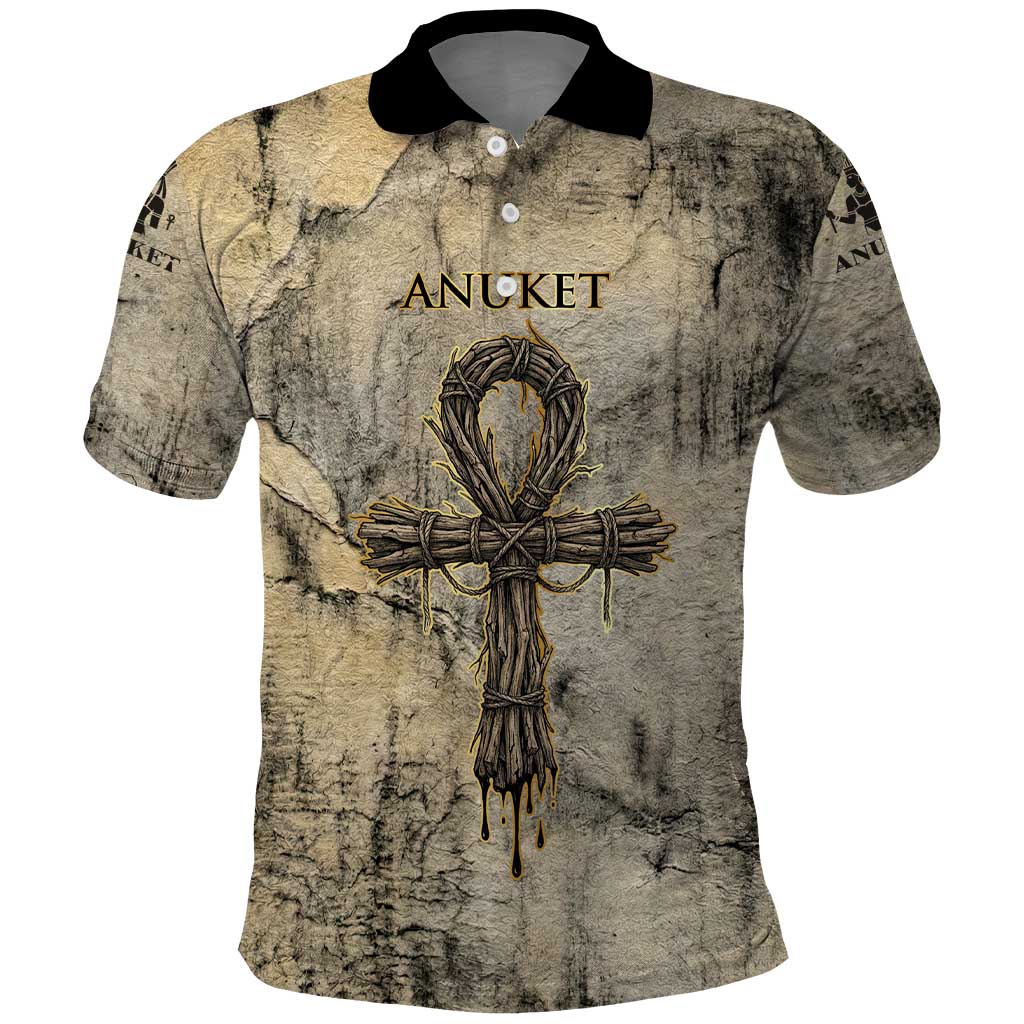 Anuket Polo Shirt Egyptian Queen of the Cataracts Ankh Symbol