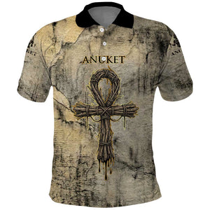 Anuket Polo Shirt Egyptian Queen of the Cataracts Ankh Symbol