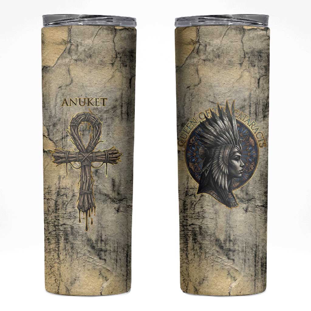 Anuket Skinny Tumbler Egyptian Queen of the Cataracts Ankh Symbol