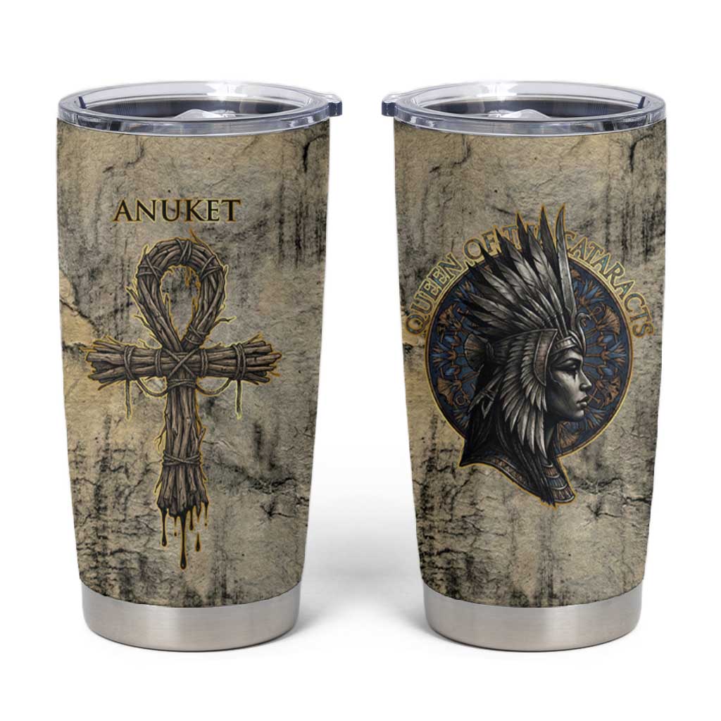 Anuket Tumbler Cup Egyptian Queen of the Cataracts Ankh Symbol