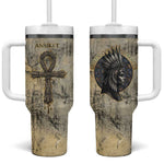 Anuket Tumbler With Handle Egyptian Queen of the Cataracts Ankh Symbol