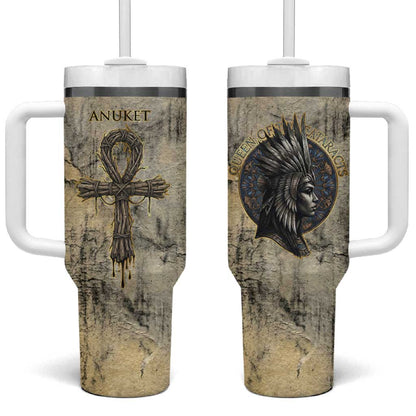 Anuket Tumbler With Handle Egyptian Queen of the Cataracts Ankh Symbol