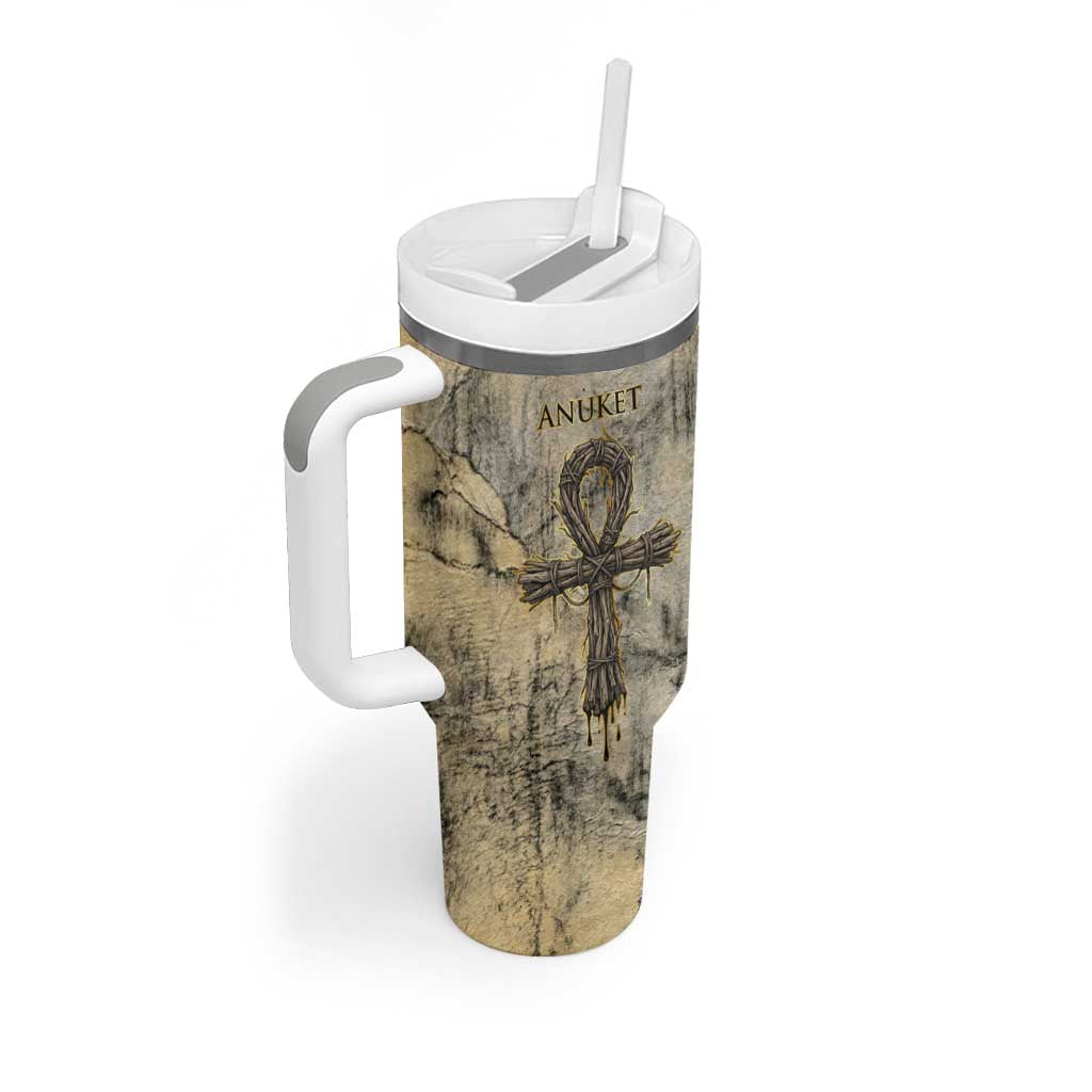 Anuket Tumbler With Handle Egyptian Queen of the Cataracts Ankh Symbol