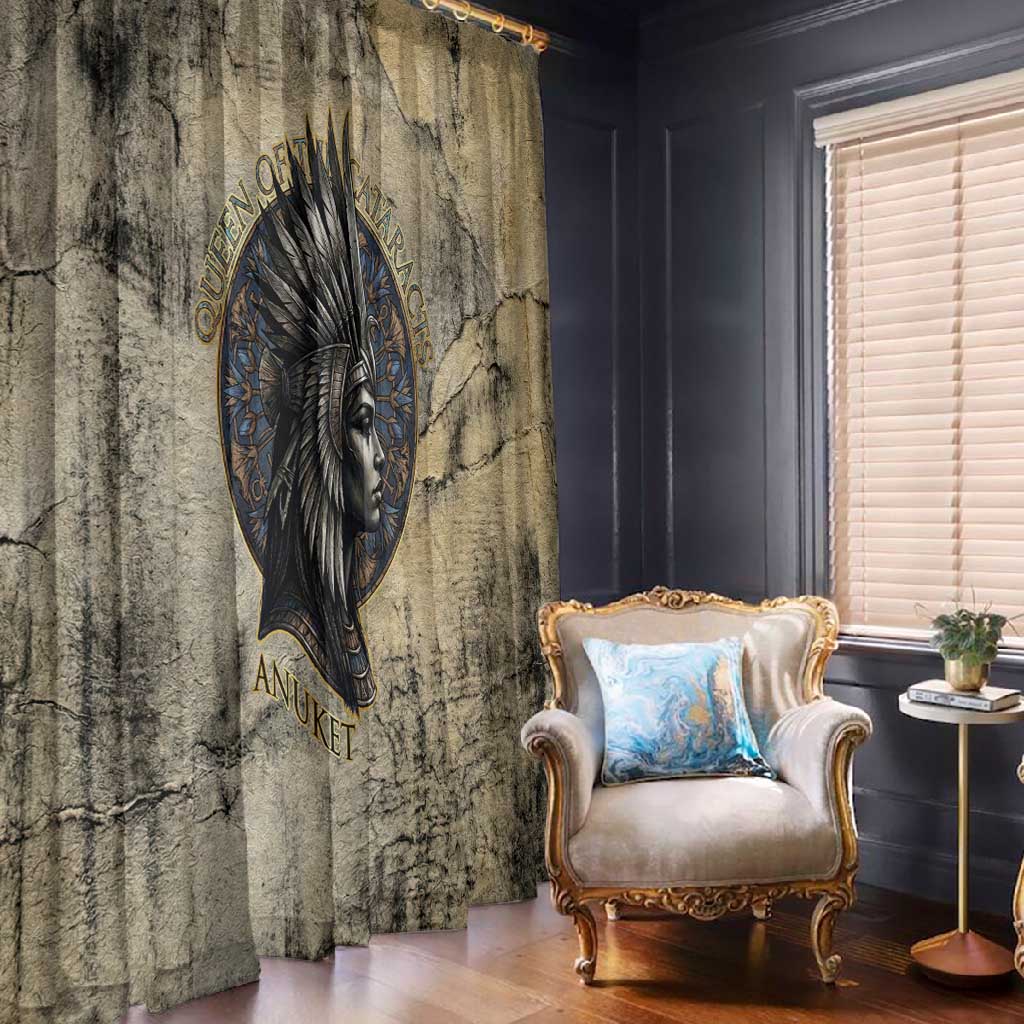 Anuket Window Curtain Egyptian Queen of the Cataracts Ankh Symbol