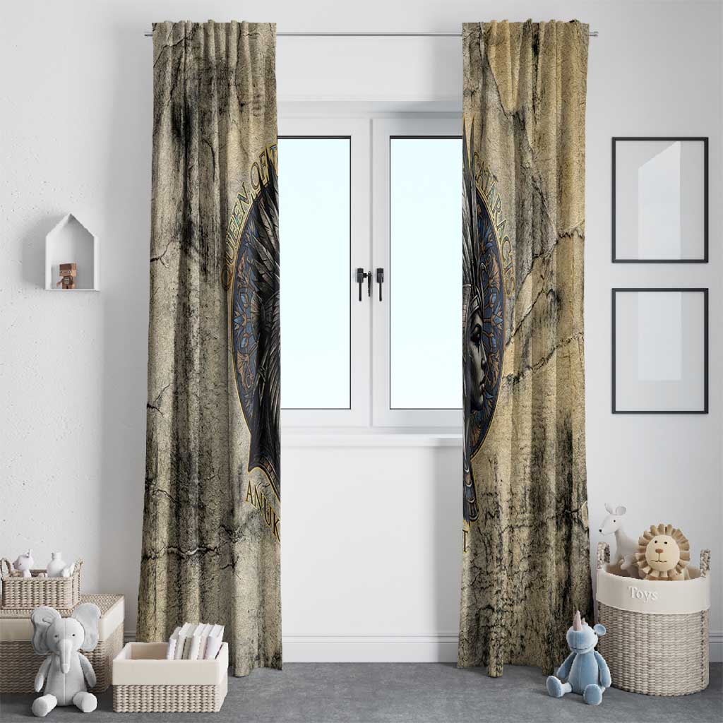 Anuket Window Curtain Egyptian Queen of the Cataracts Ankh Symbol