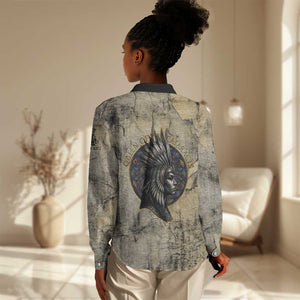 Anuket Women Casual Shirt Egyptian Queen of the Cataracts Ankh Symbol