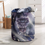 Bastet Egyptian Laundry Basket Cat Goddess Cosmic Protector Moon Magic Night Sky