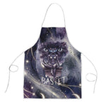 Bastet Egyptian Apron Cat Goddess Cosmic Protector Moon Magic Night Sky
