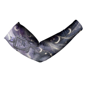Bastet Egyptian Arm Sleeves Cat Goddess Cosmic Protector Moon Magic Night Sky
