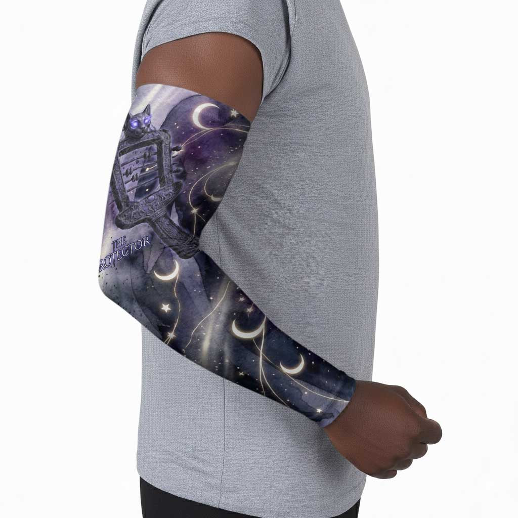 Bastet Egyptian Arm Sleeves Cat Goddess Cosmic Protector Moon Magic Night Sky
