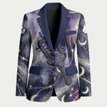 Bastet Egyptian Blazer Cat Goddess Cosmic Protector Moon Magic Night Sky