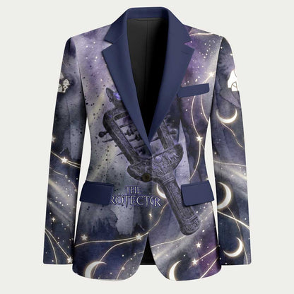 Bastet Egyptian Blazer Cat Goddess Cosmic Protector Moon Magic Night Sky