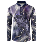 Bastet Egyptian Button Sweatshirt Cat Goddess Cosmic Protector Moon Magic Night Sky