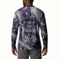 Bastet Egyptian Button Sweatshirt Cat Goddess Cosmic Protector Moon Magic Night Sky