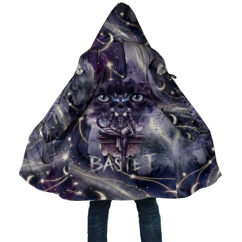 Bastet Egyptian Cloak Cat Goddess Cosmic Protector Moon Magic Night Sky