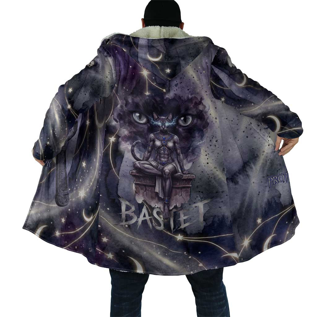 Bastet Egyptian Cloak Cat Goddess Cosmic Protector Moon Magic Night Sky
