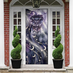Bastet Egyptian Door Cover Cat Goddess Cosmic Protector Moon Magic Night Sky