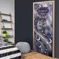 Bastet Egyptian Door Cover Cat Goddess Cosmic Protector Moon Magic Night Sky