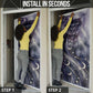 Bastet Egyptian Door Cover Cat Goddess Cosmic Protector Moon Magic Night Sky