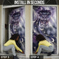Bastet Egyptian Door Cover Cat Goddess Cosmic Protector Moon Magic Night Sky