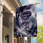 Bastet Egyptian Garden Flag Cat Goddess Cosmic Protector Moon Magic Night Sky