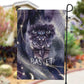 Bastet Egyptian Garden Flag Cat Goddess Cosmic Protector Moon Magic Night Sky