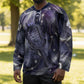 Bastet Egyptian Hockey Jersey Cat Goddess Cosmic Protector Moon Magic Night Sky
