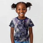 Bastet Egyptian Kid T shirt Cat Goddess Cosmic Protector Moon Magic Night Sky