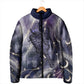 Bastet Egyptian Padded Jacket Cat Goddess Cosmic Protector Moon Magic Night Sky