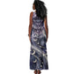 Bastet Egyptian Tank Maxi Dress Cat Goddess Cosmic Protector Moon Magic Night Sky