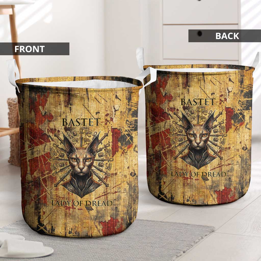 Bastet Egyptian Laundry Basket Eye of Ra Cat Goddess Lady of Dread Ancient Power