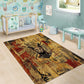 Bastet Egyptian Area Rug Eye of Ra Cat Goddess Lady of Dread Ancient Power