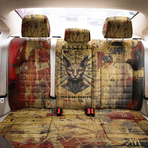 Bastet Egyptian Back Car Seat Cover Eye of Ra Cat Goddess Lady of Dread Ancient Power