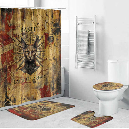 Bastet Egyptian Bathroom Set Eye of Ra Cat Goddess Lady of Dread Ancient Power