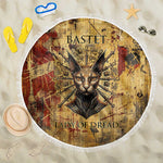 Bastet Egyptian Beach Blanket Eye of Ra Cat Goddess Lady of Dread Ancient Power