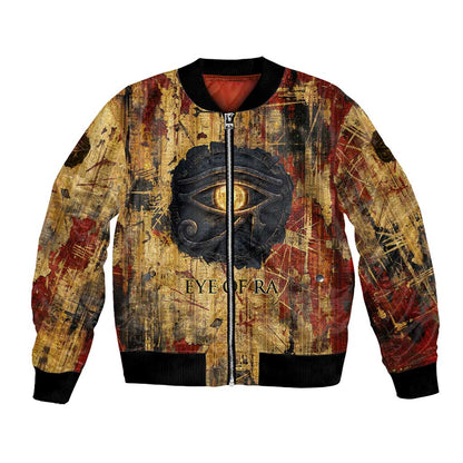 Bastet Egyptian Bomber Jacket Eye of Ra Cat Goddess Lady of Dread Ancient Power