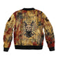 Bastet Egyptian Bomber Jacket Eye of Ra Cat Goddess Lady of Dread Ancient Power
