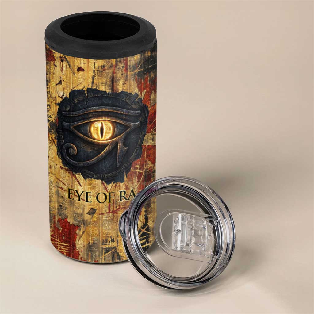 Bastet Egyptian 4 in 1 Can Cooler Tumbler Eye of Ra Cat Goddess Lady of Dread Ancient Power