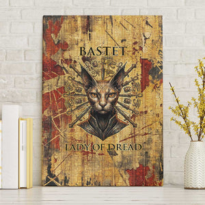 Bastet Egyptian Canvas Wall Art Eye of Ra Cat Goddess Lady of Dread Ancient Power