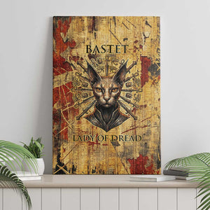 Bastet Egyptian Canvas Wall Art Eye of Ra Cat Goddess Lady of Dread Ancient Power