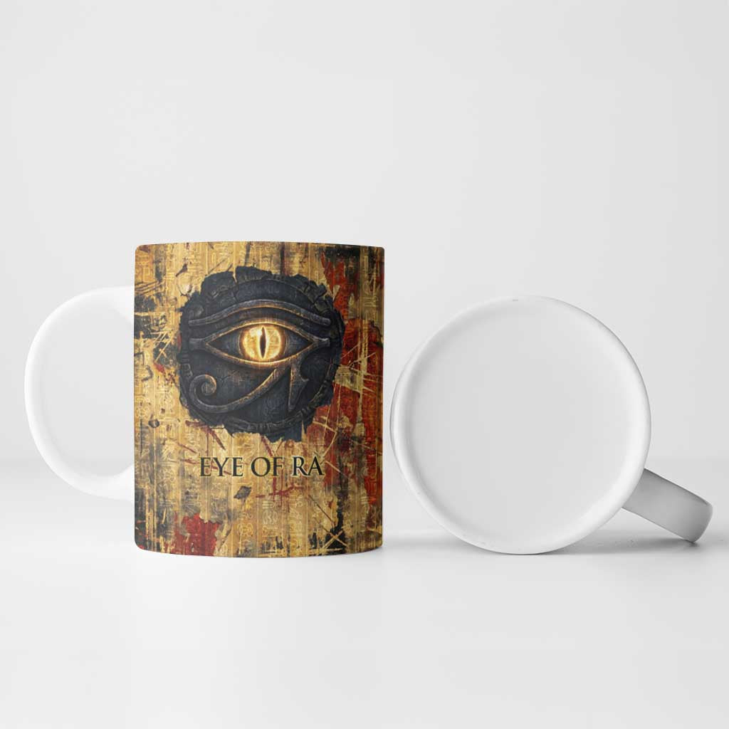 Bastet Egyptian Ceramic Mug Eye of Ra Cat Goddess Lady of Dread Ancient Power