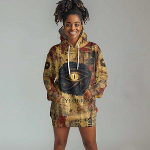 Bastet Egyptian Hoodie Dress Eye of Ra Cat Goddess Lady of Dread Ancient Power