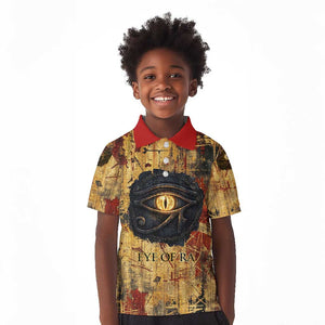 Bastet Egyptian Kid Polo Shirt Eye of Ra Cat Goddess Lady of Dread Ancient Power
