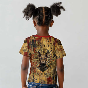 Bastet Egyptian Kid T shirt Eye of Ra Cat Goddess Lady of Dread Ancient Power