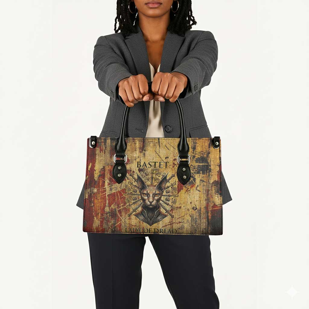 Bastet Egyptian Leather Bag Eye of Ra Cat Goddess Lady of Dread Ancient Power