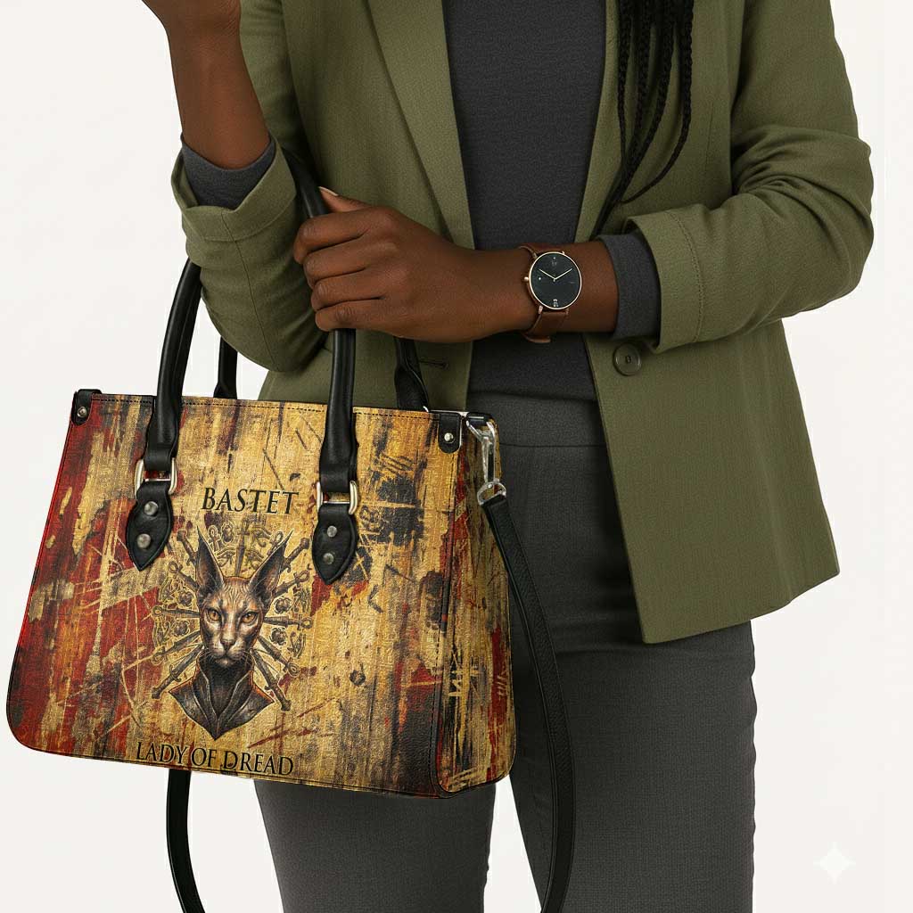 Bastet Egyptian Leather Bag Eye of Ra Cat Goddess Lady of Dread Ancient Power