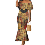 Bastet Egyptian Mermaid Dress Eye of Ra Cat Goddess Lady of Dread Ancient Power