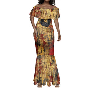 Bastet Egyptian Mermaid Dress Eye of Ra Cat Goddess Lady of Dread Ancient Power