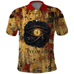 Bastet Egyptian Polo Shirt Eye of Ra Cat Goddess Lady of Dread Ancient Power