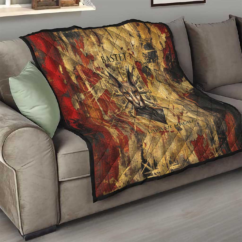 Bastet Egyptian Quilt Eye of Ra Cat Goddess Lady of Dread Ancient Power